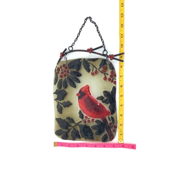 Cardinal Artisan Suncatcher Metal Decor Hanger 9" X 7" - Picture 4 of 4